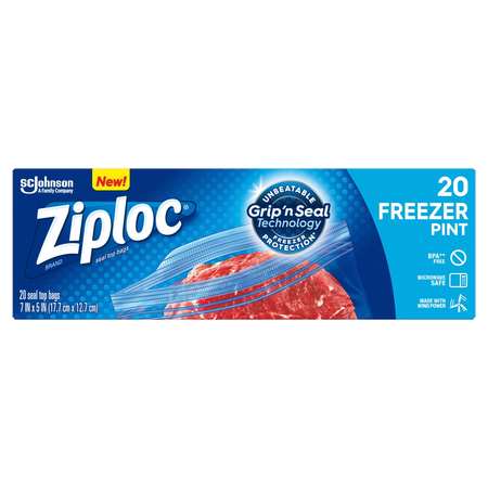 Ziploc Ziploc Pint Freezer Bag, PK240 00399